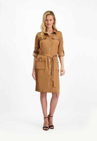 Lavard Summer Dress in Brown: front