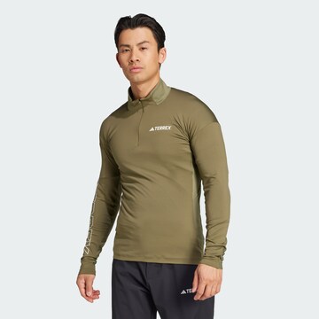 ADIDAS TERREX Functioneel shirt 'Xperior' in Groen: voorkant