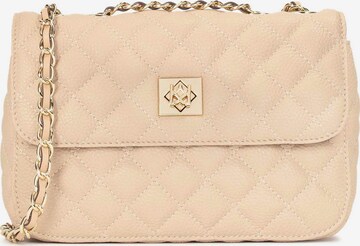 Kazar Crossbody Bag in Beige: front