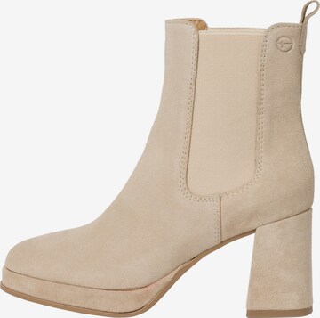 TAMARIS Chelsea boots in Beige