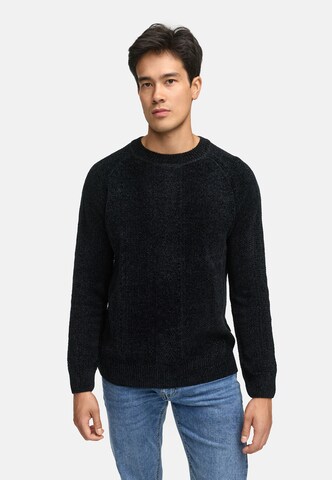 INDICODE JEANS Trui 'INOlio' in Zwart: voorkant