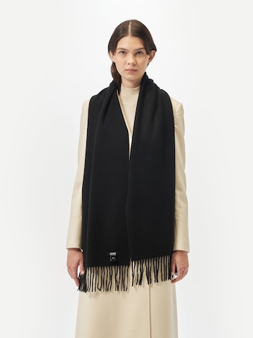 GOBI Cashmere Halsduk 'Unisex Cashmere Fringed Scarf' i svart