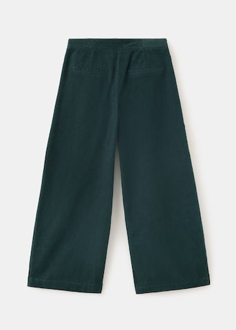 MANGO KIDS Wide leg Trousers 'SLOPE' in Green