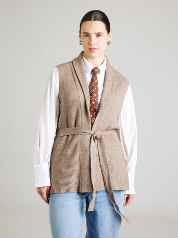 Gilet in maglia 'CARKATIA' di ONLY Carmakoma in grigio: frontale