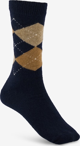 Chaussettes Boggi Milano en bleu : devant