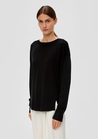 s.Oliver BLACK LABEL Sweater in Black: front