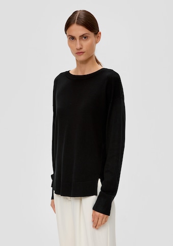 Pull-over s.Oliver BLACK LABEL en noir : devant