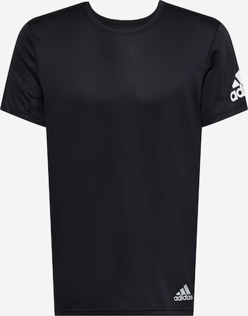 ADIDAS SPORTSWEARTehnička sportska majica 'Run It' - crna boja: prednji dio