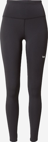 Skinny Leggings de la RVCA pe negru: față