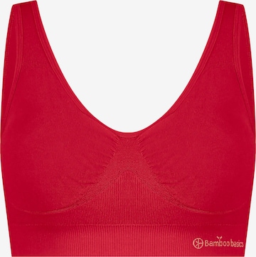 Bamboo basics BH 'Fleur' in Rood: voorkant
