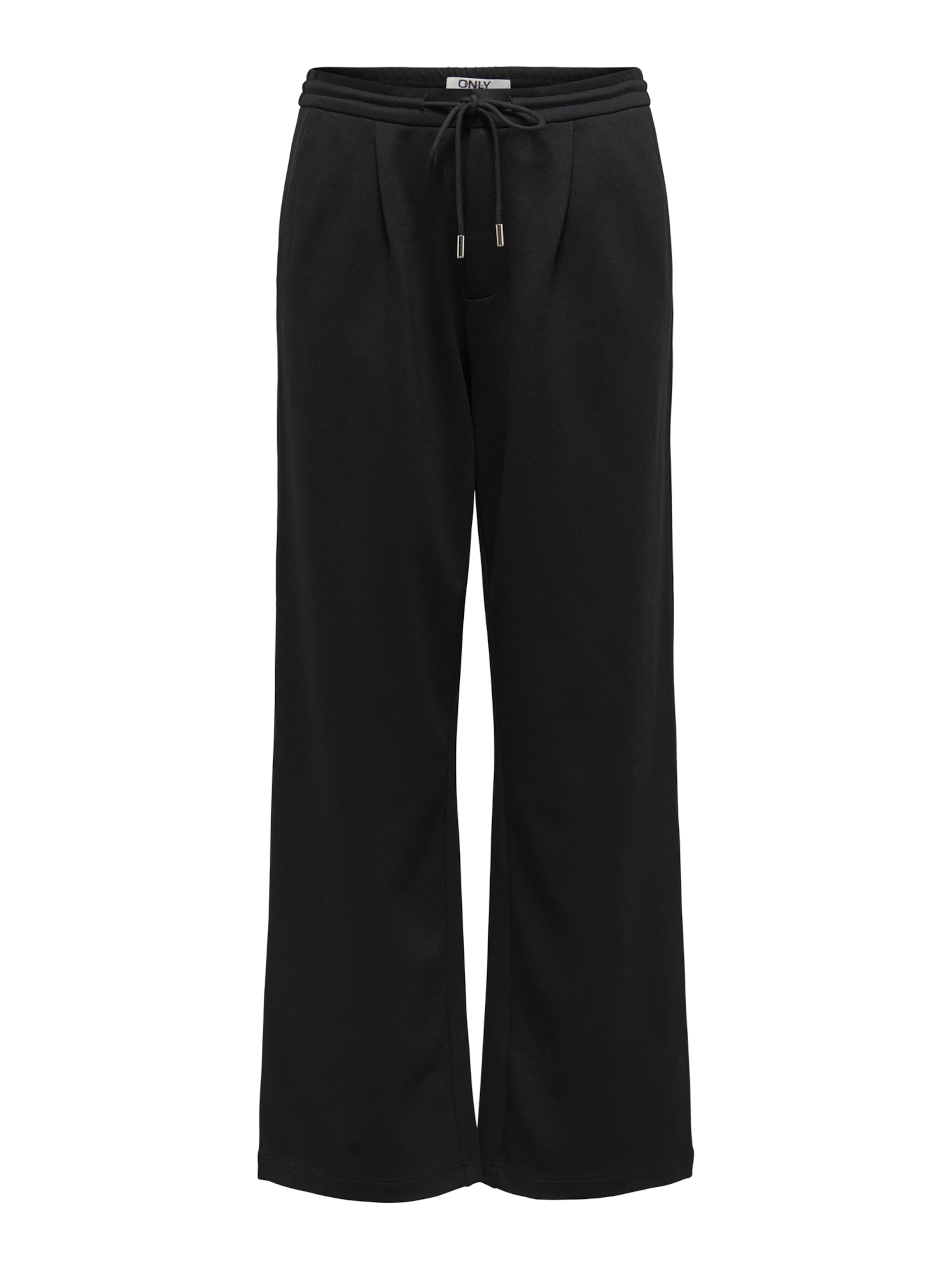ONLY Wide leg Pleat-Front Pants 'ONLJILL' in Black: front