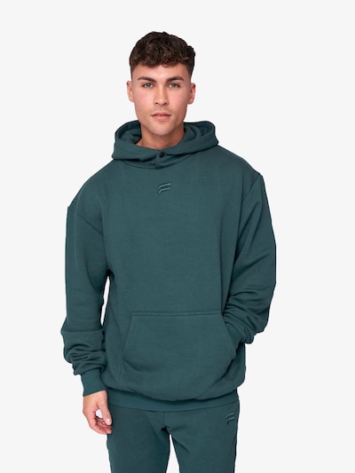 Fortex Fitness Trui 'Essential Oversized Hoodie' in S in de kleur Donkergroen, Productweergave