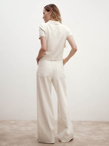 ABOUT YOU x Marie von Behrens Sweater 'Leslie' in White
