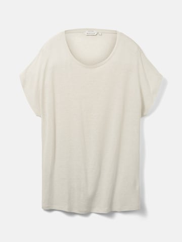 TOM TAILOR T-Shirt in Beige: predná strana