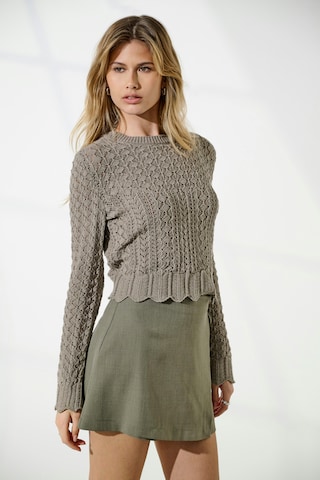 Jupe 'ONLMARINE' ONLY en vert : devant