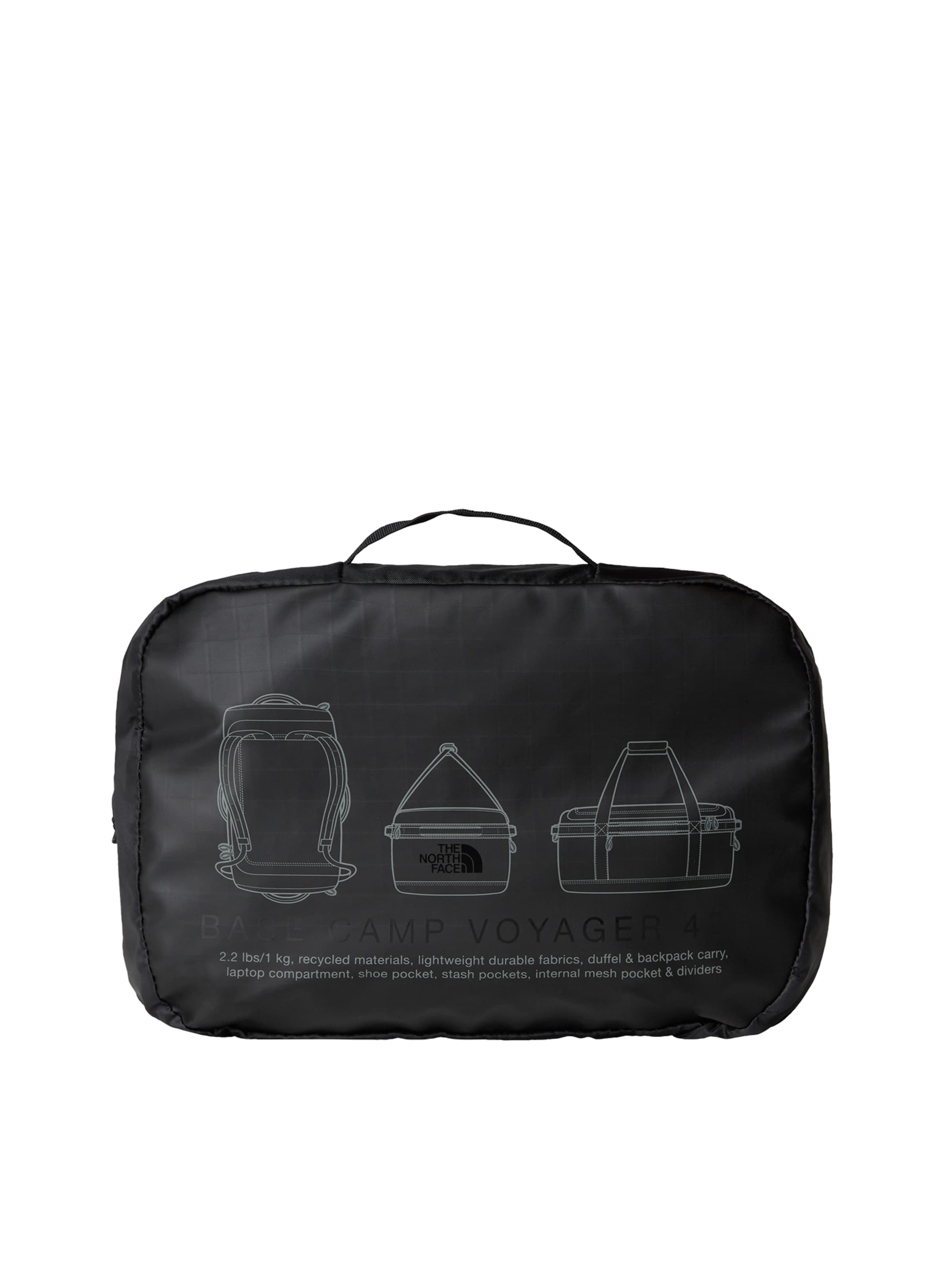 Zaino sportivo 'Base Camp Voyager' di THE NORTH FACE in nero