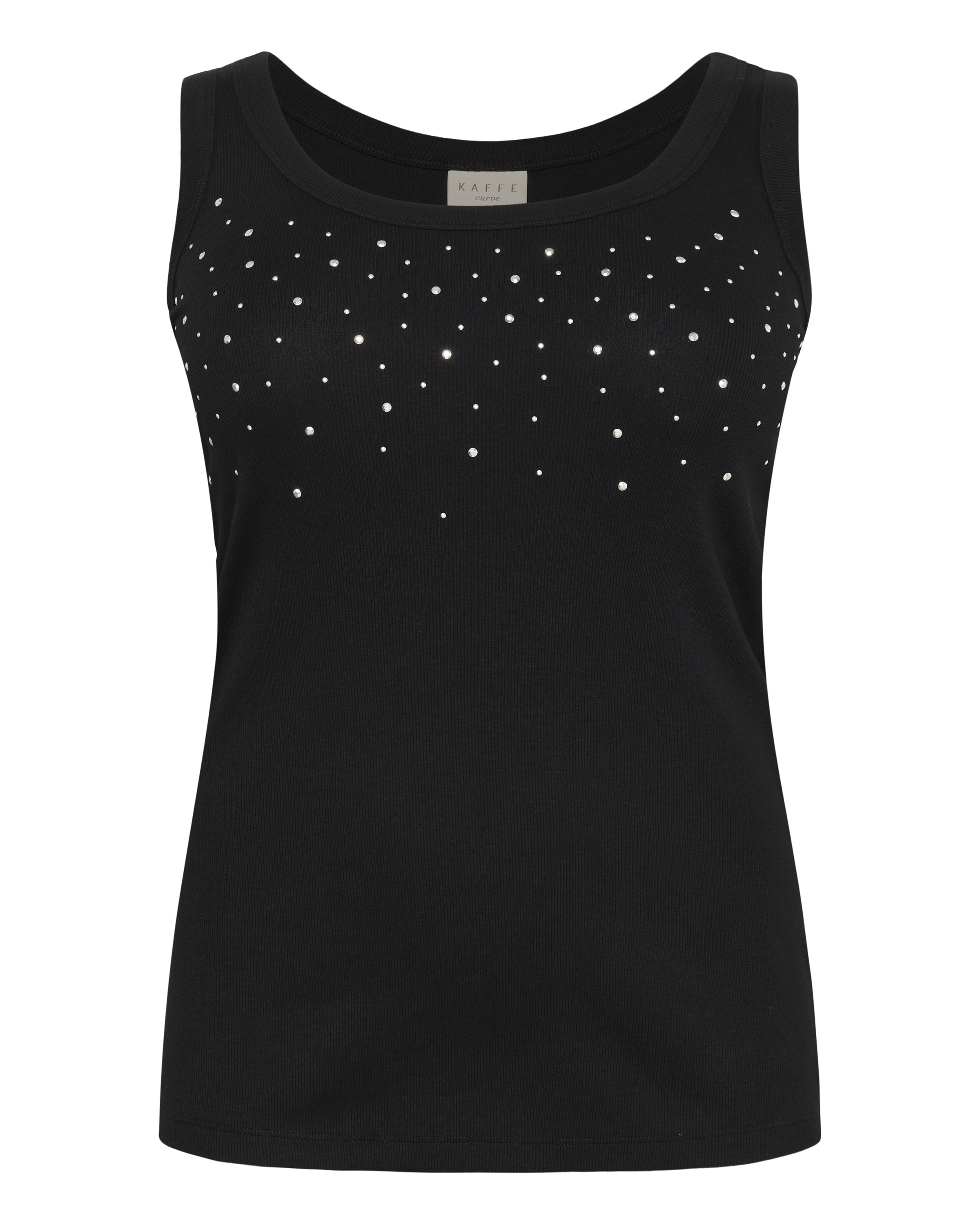 KAFFE CURVE Overdel 'KCCarina' i sort: forside