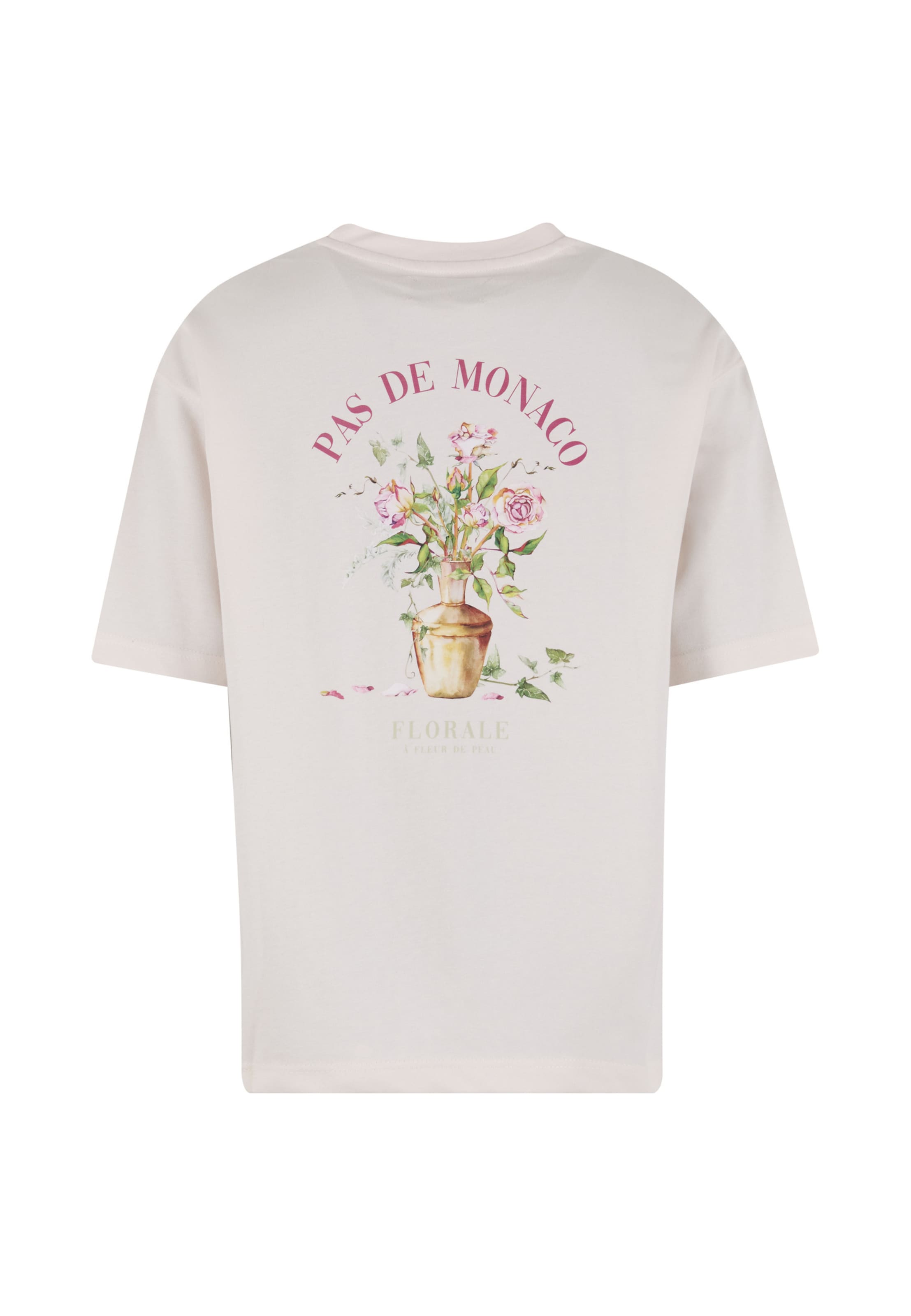 T-Shirt 'Pot De Vie' Pas De Monaco en blanc