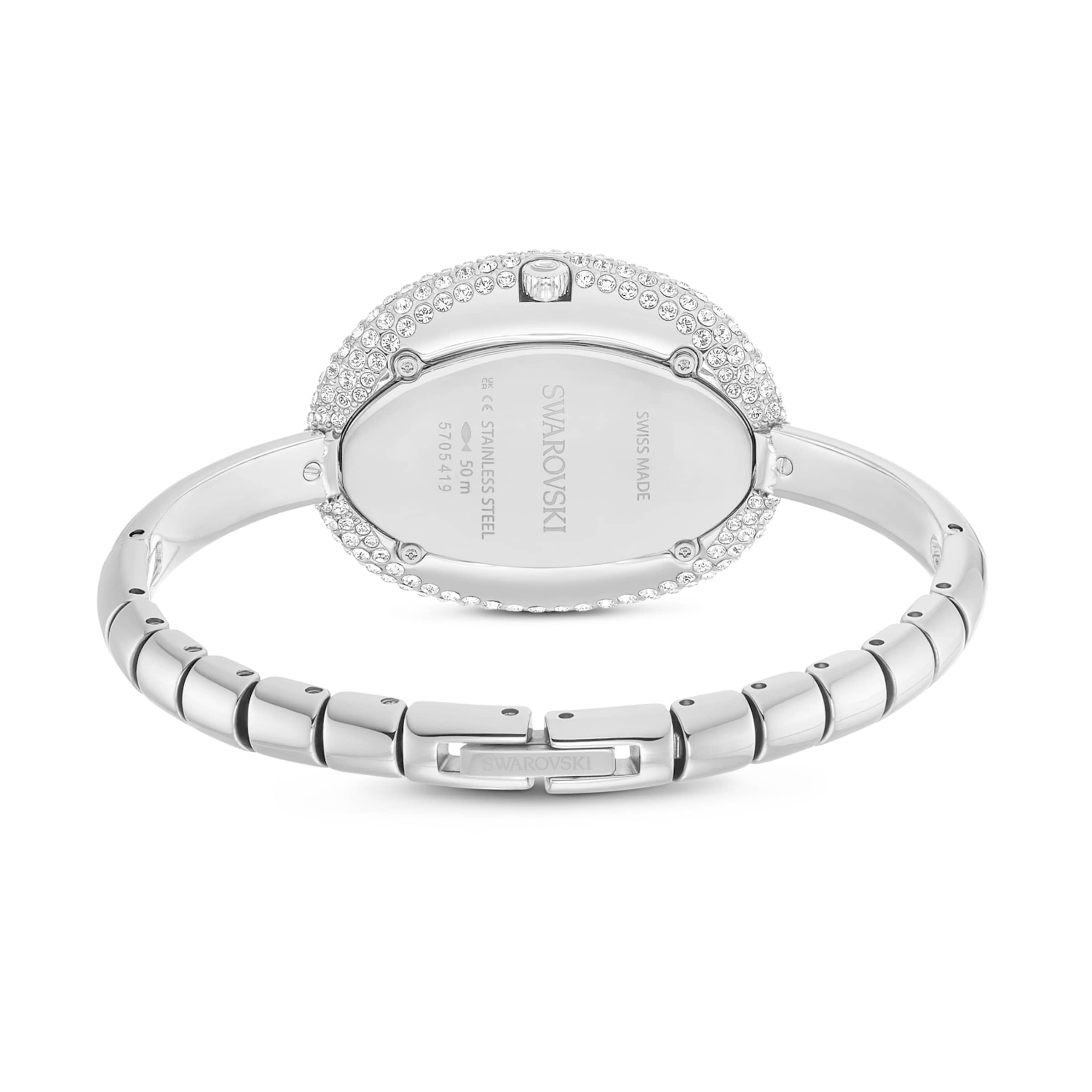 Montre à affichage analogique Swarovski en argent