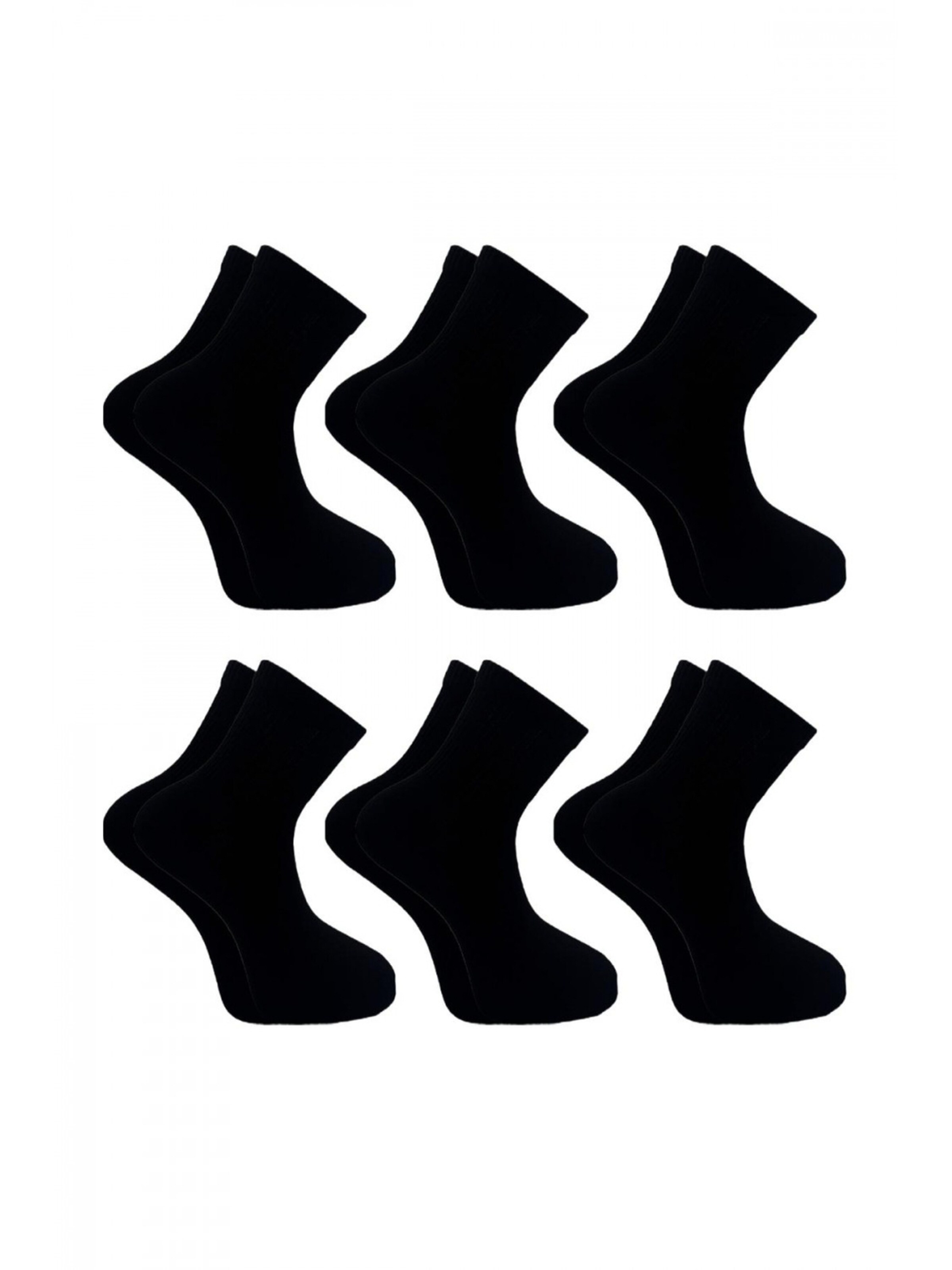 El Sueno Sokken 'Quarter Sportsocken' in Zwart: voorkant