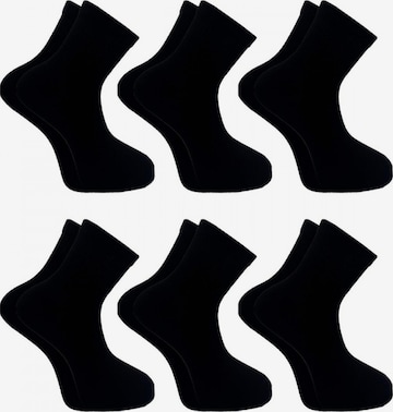 Chaussettes 'Quarter Sportsocken' El Sueno en noir : devant