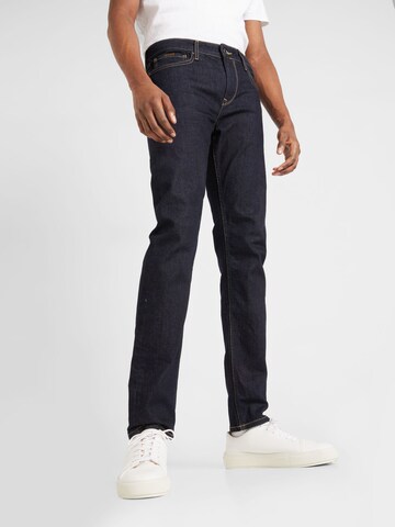 Coupe slim Jean Pepe Jeans en bleu : devant