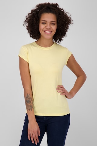 Alife and Kickin T-shirt 'MimmyAK A' i gul: framsida