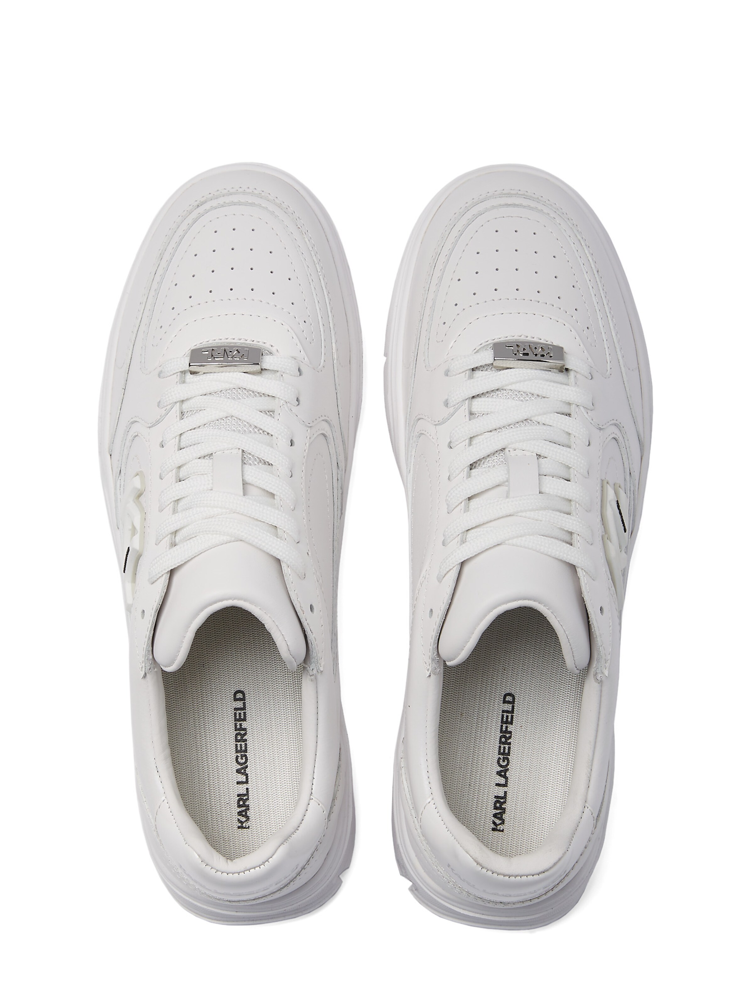 Karl Lagerfeld Nizke superge 'Kourtney' | bela barva
