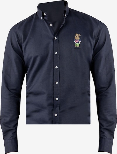 Williot Camisa em navy / umbra / verde claro / rosa escuro, Vista do artigo