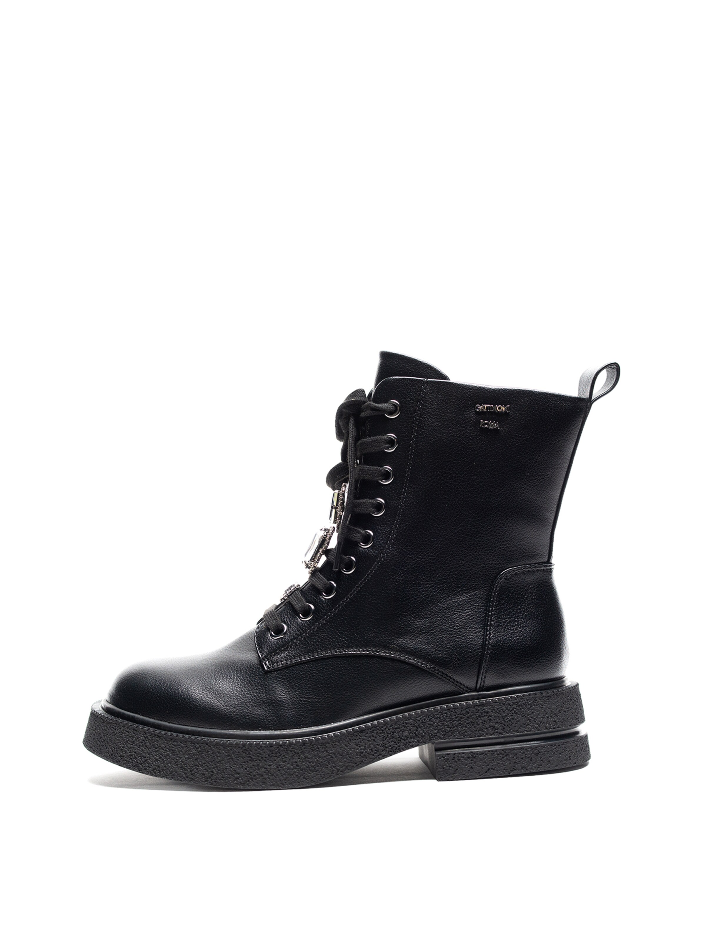 Boots Gattinoni en noir : devant