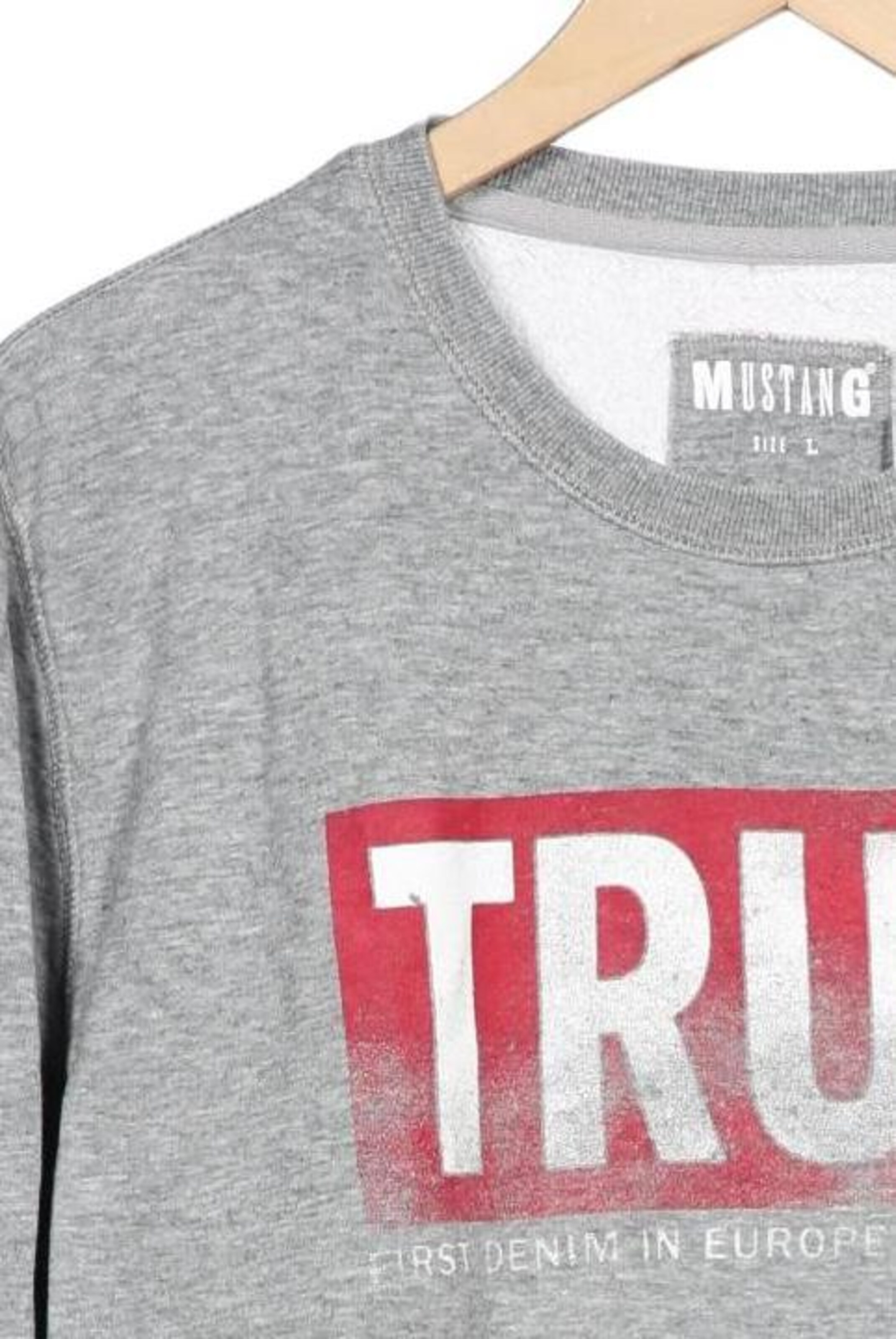 MUSTANG Sweatshirt & Zip-Up Hoodie in L in Grey