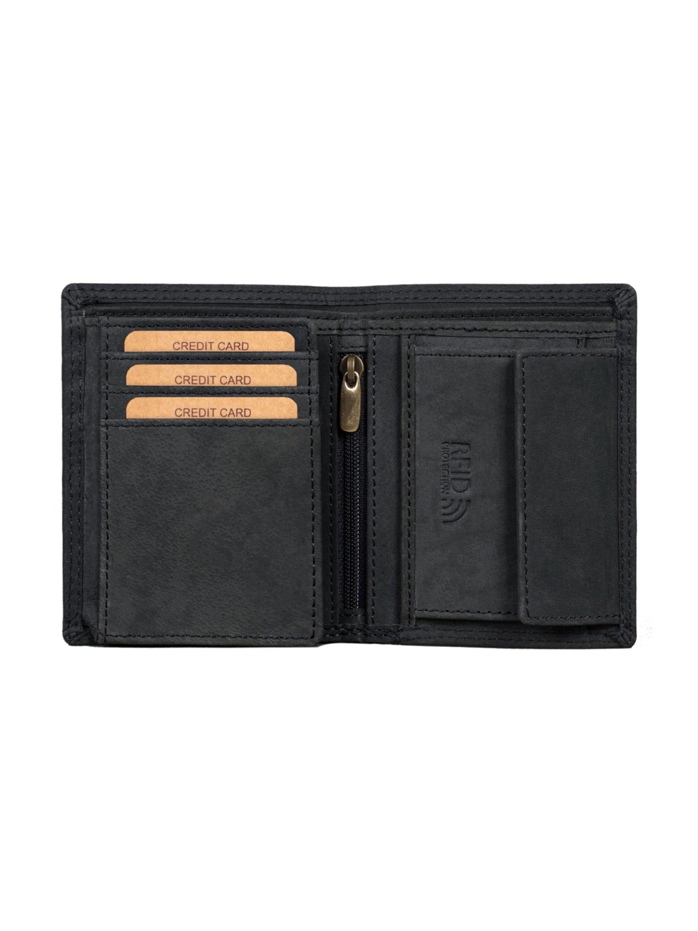 Benthill Wallet in Black: front