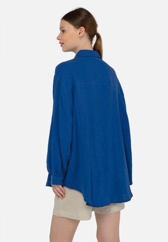FRESHLIONS Regular fit Blouse 'Honari' in Blue