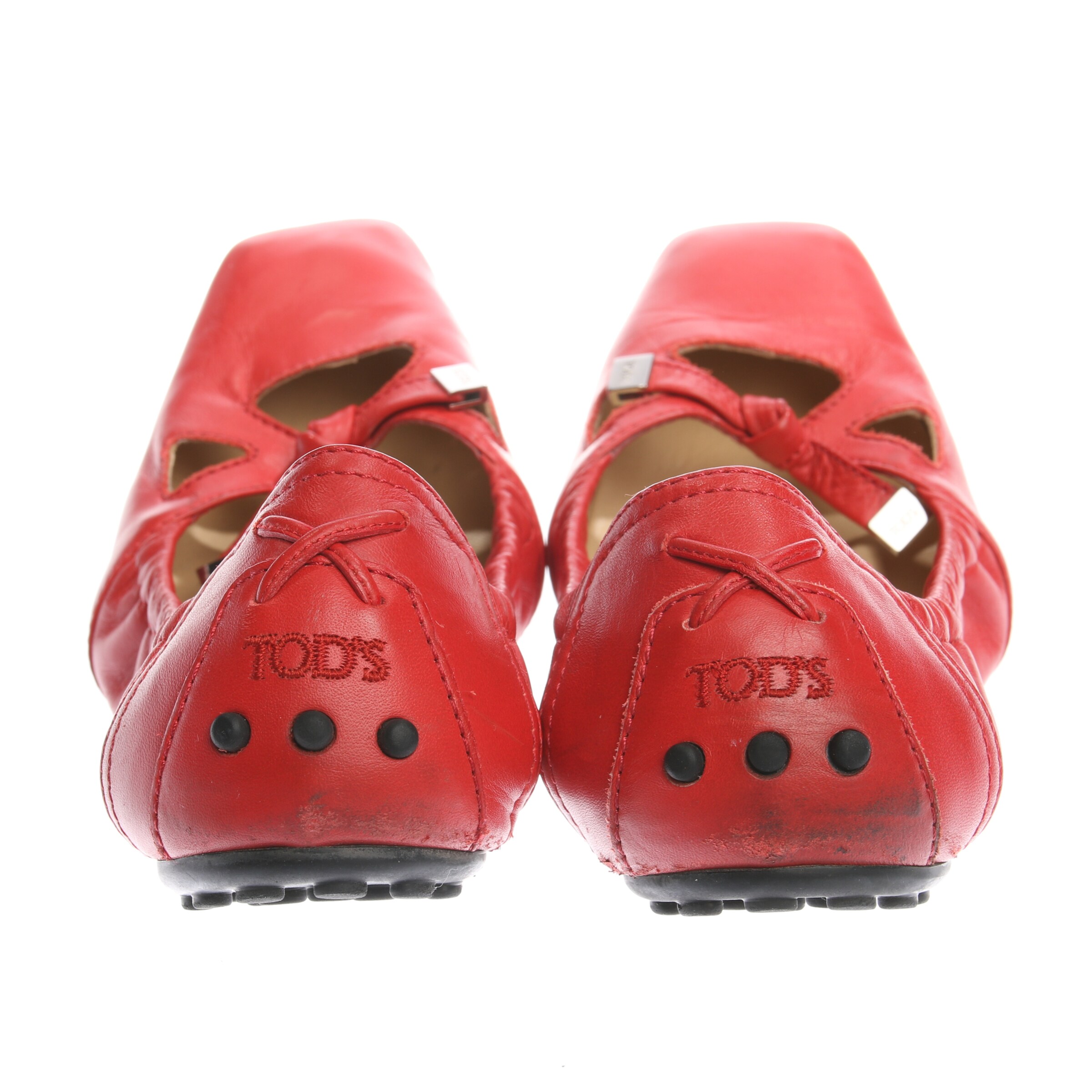 Tod's Flats & Loafers in 37 in Red