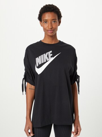 Nike Sportswear Shirt in Zwart: voorkant