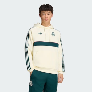 ADIDAS PERFORMANCE Sports sweat jacket 'Real Madrid' in White: front