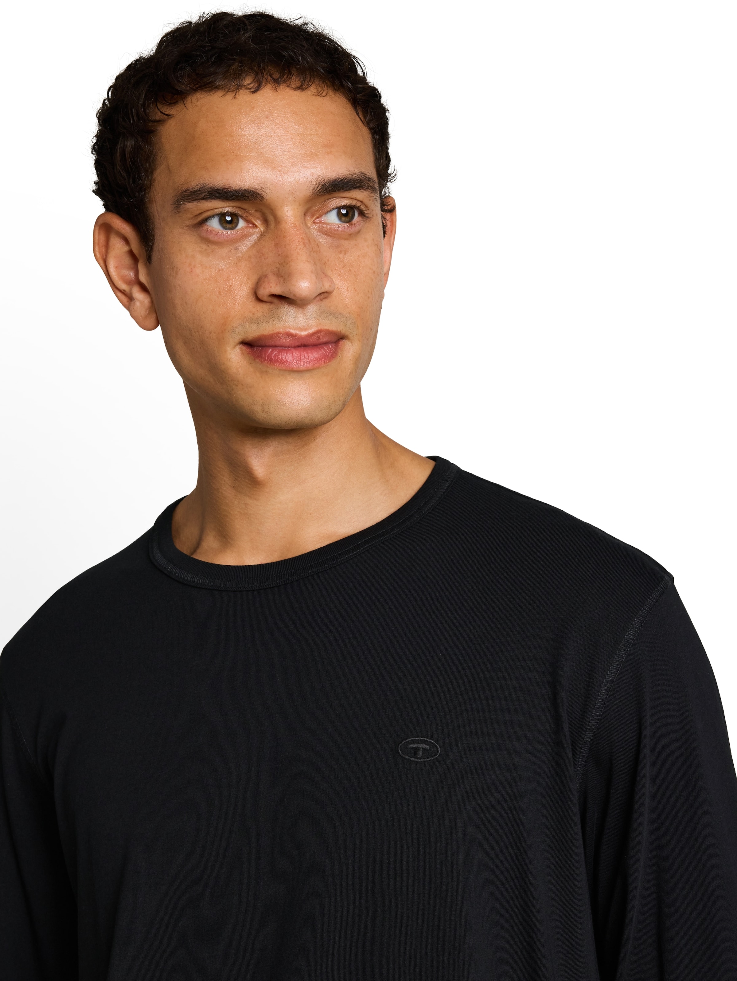 TOM TAILOR Shirt in Black
