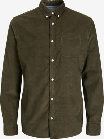 JACK & JONES Button Up Shirt in Green: front