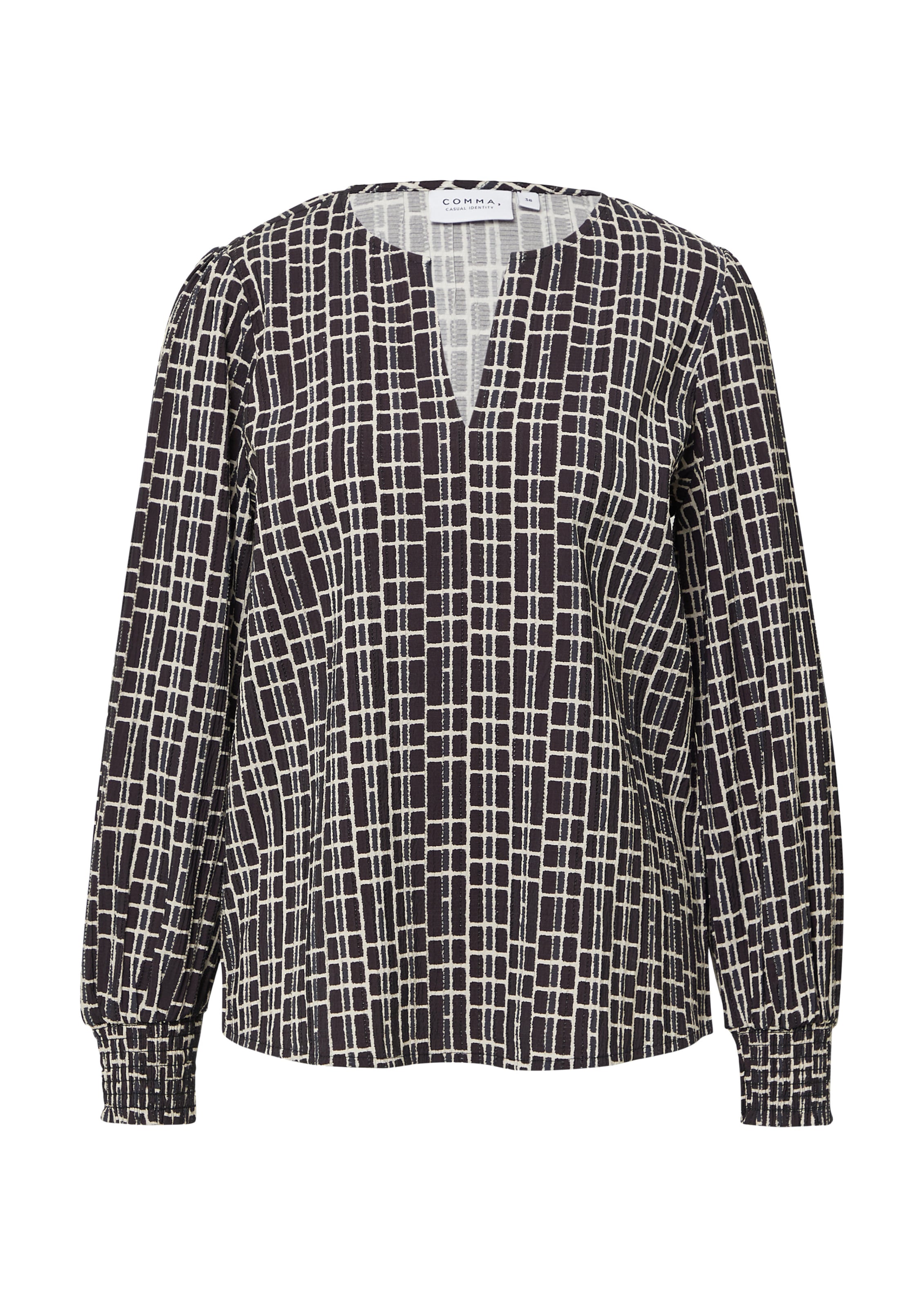 COMMA Bluse in Blau: Vorderseite