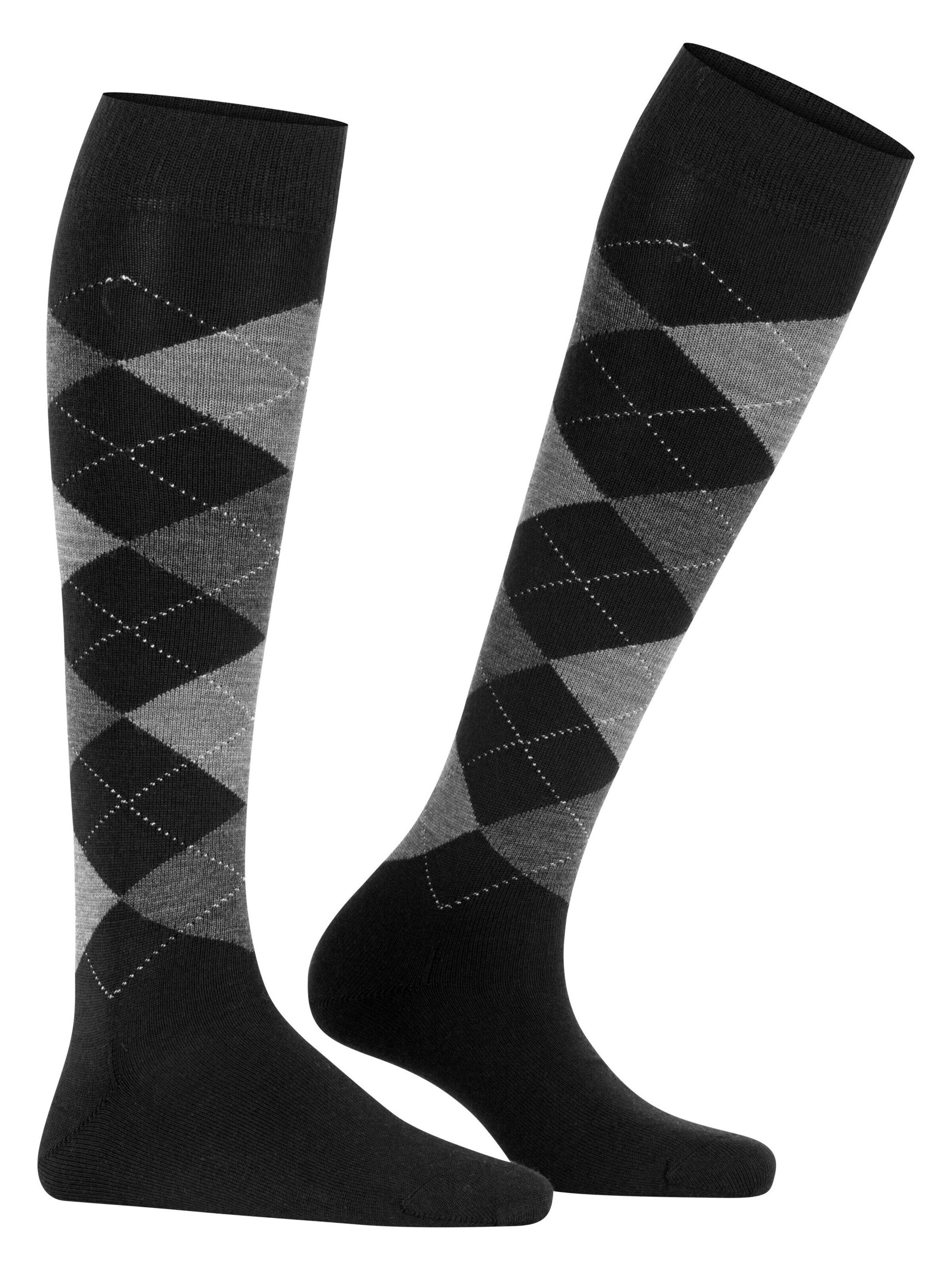 BURLINGTON Overknee Strümpfe 'Marylebone'‌‌‌‌‌ in Schwarz: Vorderseite