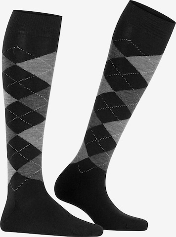 BURLINGTON Overknee Strümpfe 'Marylebone' in Schwarz: Vorderseite
