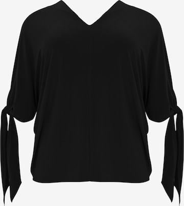 Yoek Blouse in Zwart: voorkant