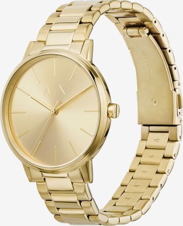 ARMANI EXCHANGE Analoguhr in Gold: predná strana