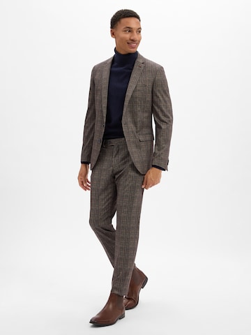 Finshley & Harding London Slim fit Business-colbert 'Brixdon' in Bruin