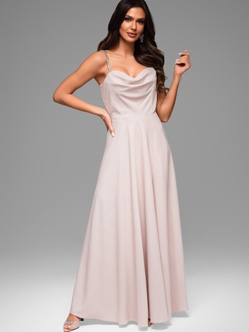 Ombre Evening dress in Beige