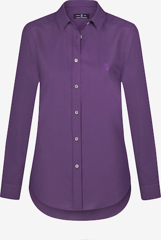 Jimmy Sanders - Blusa em roxo: frente