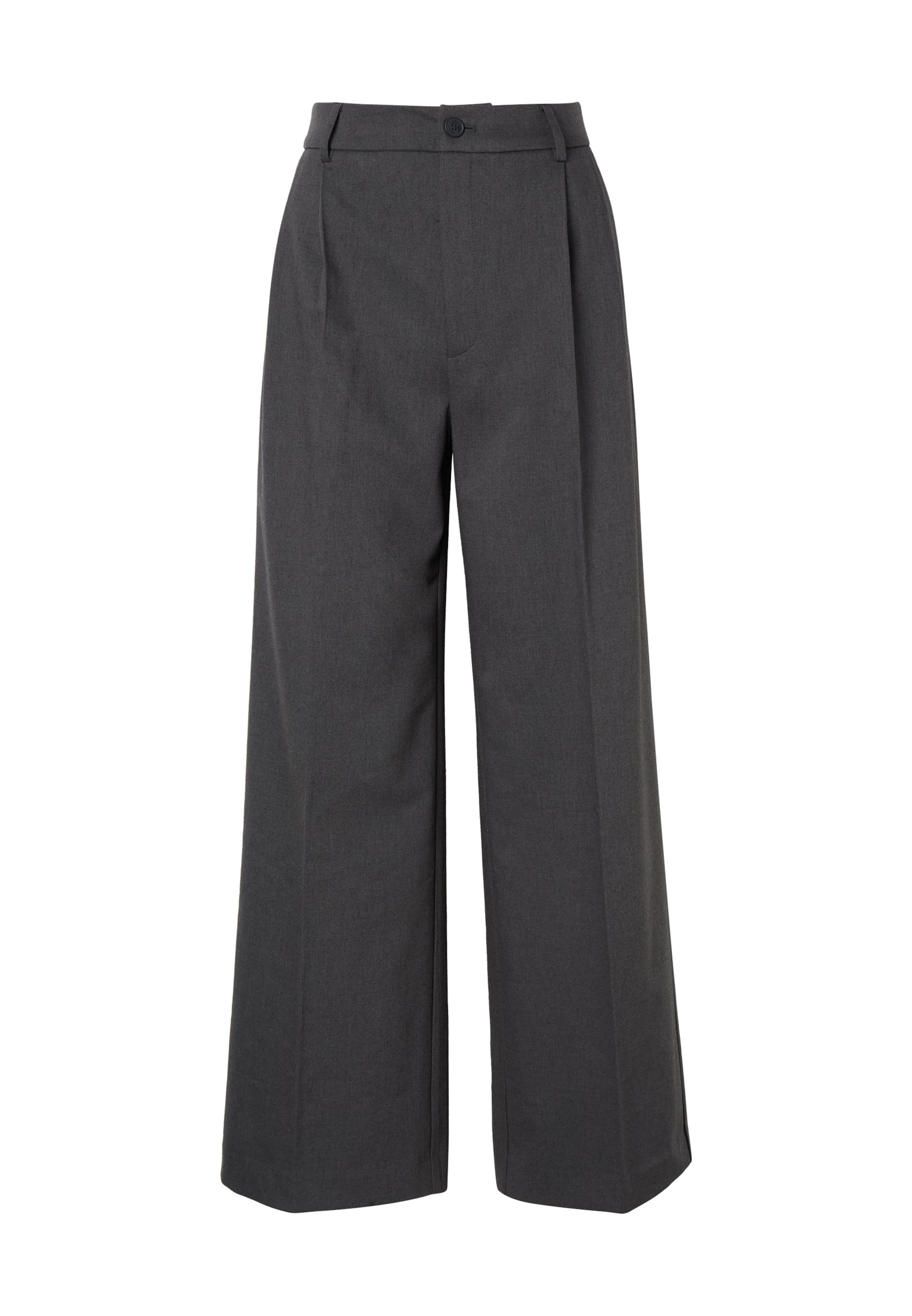 Loosefit Pantalon à pince Karo Kauer en gris : devant