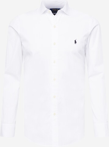 Chemise Polo Ralph Lauren en blanc : devant