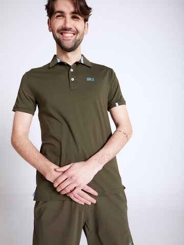 SPORTKIND Performance shirt 'Polo' in Green: front