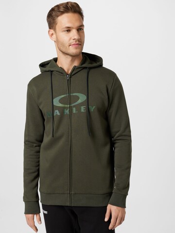 OAKLEY Sports sweat jacket in Green: front